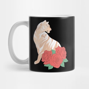 albino tiger Mug